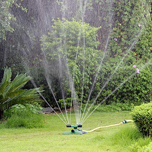 Julujiao Tech Sprinkler, 360 Degree Rotating Weighted Gardening, G...